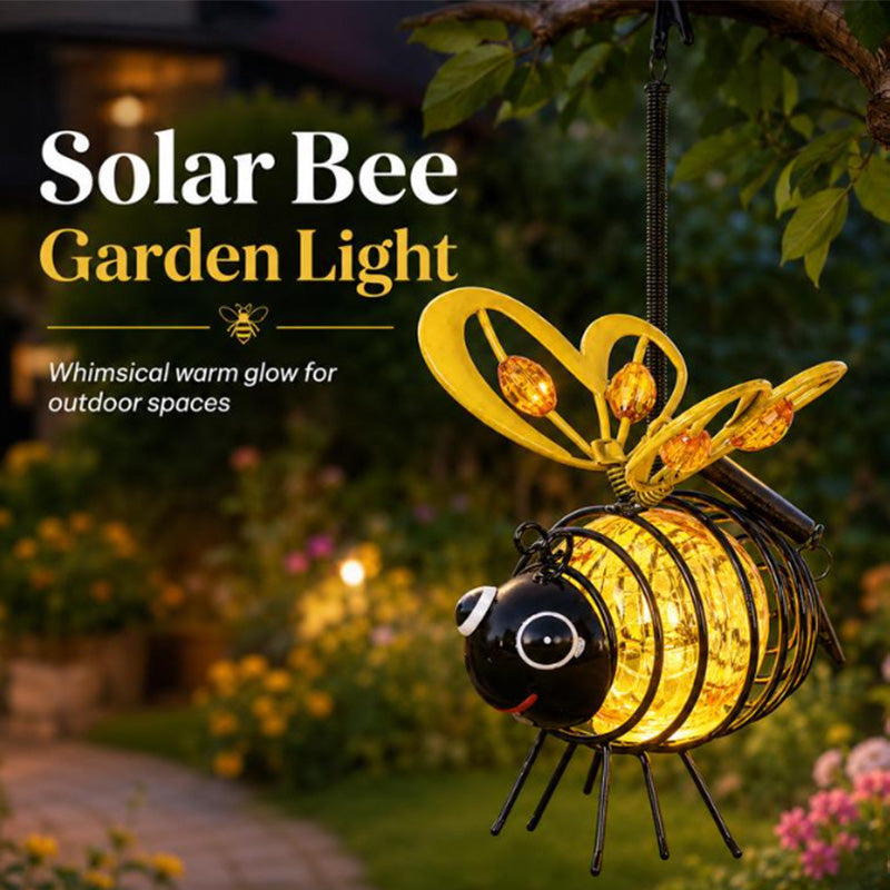 🌙🍃 LIMITED-TIME 50% OFF! Hanging Solar Bee Light – Spread Joy Day and Night 🌞🌜